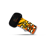 Personalized Yellow & Orange Leopard Watch Band with Name for Fitbit Versa 3 & Fitbit Sense - hipave