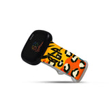 Personalized Yellow & Orange Leopard Watch Band with Monogram for Fitbit Versa 3 & Fitbit Sense - hipave