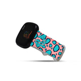 Personalized Turquoise Leopard Watch Band with Monogram for Fitbit Versa 3 & Fitbit Sense - hipave