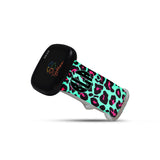 Personalized Blue & Pink Leopard Watch Band with Monogram for Fitbit Versa 3 & Fitbit Sense - hipave