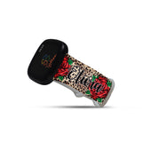 Personalized Leopard + Roses Watch Band with Name for Fitbit Versa 3 & Fitbit Sense - hipave