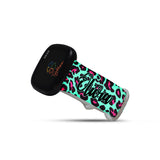 Personalized Blue & Pink Leopard Watch Band with Name for Fitbit Versa 3 & Fitbit Sense - hipave