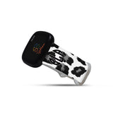 Personalized Black & White Leopard Watch Band with Monogram for Fitbit Versa 3 & Fitbit Sense - hipave