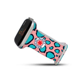 Personalized Medical Alert Apple Watch Band (Turquoise Leopard Pattern) - hipave