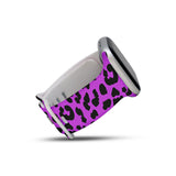 Personalized Purple Leopard Watch Band with Name for Apple Watch - hipave
