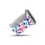 Personalized Spring Leopard Watch Band with Monogram for Apple Watch - hipave