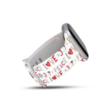 Personalized Holiday Watch Band with Monogram for Apple Watch (H6 Pattern) - hipave