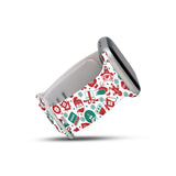 Personalized Holiday Watch Band with Monogram for Apple Watch (H1 Pattern) - hipave