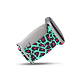 Personalized Blue & Pink Leopard Watch Band with Name for Apple Watch - hipave
