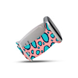 Personalized Turquoise Leopard Watch Band with Name for Apple Watch - hipave