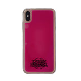 Custom Basketball Emblem iPhone Case in Pink Moving Quicksand - hipave