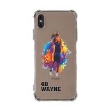Custom Basketball Partial Figure iPhone Case in Clear - hipave