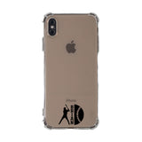 Custom Baseball Silhouette iPhone Case in Clear - hipave
