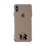 Custom Soccer Silhouette iPhone Case in Clear