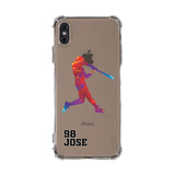 Custom Baseball Splash iPhone Case in Clear - hipave