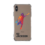 Custom Soccer Splash iPhone Case in Clear - hipave