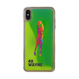 Custom Basketball Splash iPhone Case in Yellow-Green Moving Quicksand - hipave