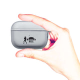 Personalized Football Silhouette Clear Case for Airpods Pro Charging Case - hipave
