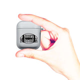 Personalized Football Clear Case for Airpods 1 and 2 Charging Case - hipave