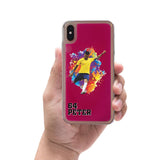 Custom Soccer Partial Figure iPhone Case in Pink Moving Quicksand - hipave