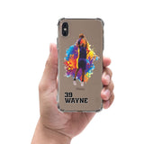 Custom Basketball Partial Figure iPhone Case in Clear - hipave