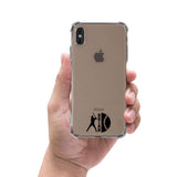 Custom Baseball Silhouette iPhone Case in Clear - hipave