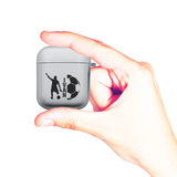 Personalized Soccer Silhouette Clear Case for Airpods 1 and 2 Charging Case - hipave