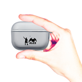 Personalized Soccer Silhouette Clear Case for Airpods Pro Charging Case - hipave