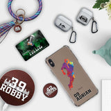 Custom Football Splash iPhone Case in Clear - hipave