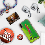 Custom Basketball Splash iPhone Case in Yellow-Green Moving Quicksand - hipave