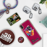 Personalized Football Clear Case for Airpods Pro Charging Case - hipave