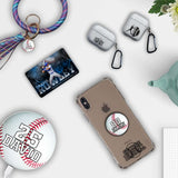 Personalized Baseball Silhouette Clear Case for Airpods 1 and 2 Charging Case - hipave