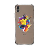 Custom Soccer Partial Figure iPhone Case in Clear - hipave
