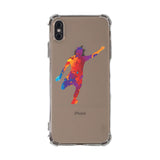 Custom Soccer Splash iPhone Case in Clear - hipave