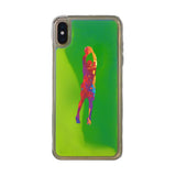 Custom Basketball Splash iPhone Case in Yellow-Green Moving Quicksand - hipave