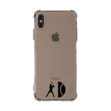 Custom Baseball Silhouette iPhone Case in Clear - hipave