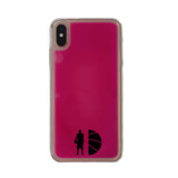 Custom Basketball Silhouette iPhone Case in Pink Moving Quicksand - hipave