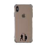 Custom Football Silhouette iPhone Case in Clear - hipave