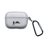 Personalized Football Silhouette Clear Case for Airpods Pro Charging Case - hipave