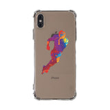 Custom Football Splash iPhone Case in Clear - hipave