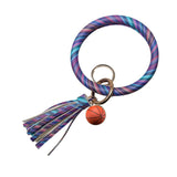 Personalized Basketball Large Keychain Ring - hipave