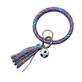 Personalized Soccer Large Keychain Ring - hipave