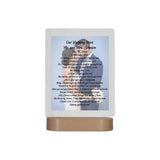 Custom LED Plaque with Wedding Vows | Thick Clear Acrylic