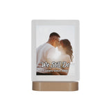 Custom LED Plaque with Wedding Vows | Thick Clear Acrylic - hipave