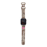 Personalized Leopard Watch Band with Monogram for Apple Watch - hipave