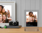 Custom LED Plaque with Instagram Post | Thick Clear Acrylic - hipave