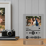 Custom LED Plaque with Music theme design | Thick Clear Acrylic - hipave