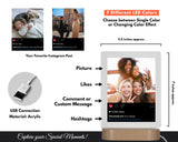 Custom LED Plaque with Instagram Post | Thick Clear Acrylic - hipave