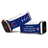 Personalized Medical Alert Apple Watch Band (M10 Pattern) - hipave
