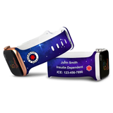 Personalized Medical Alert Apple Watch Band (M11 Pattern) - hipave